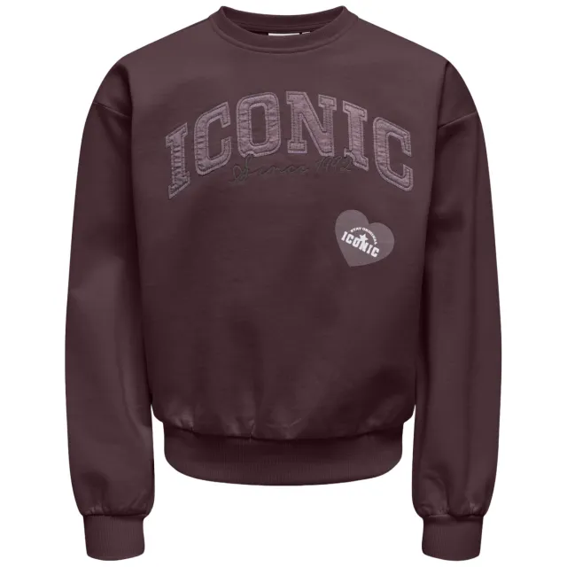 Only KIDS ONLY GIRL sweater met print - bruin