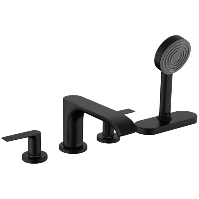 Hansgrohe Badrandmengkraan HansGrohe Vivenis 4-Gats Met sBox Mat Zwart