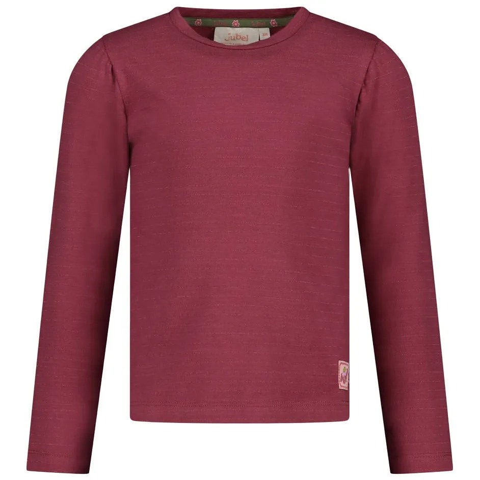 Jubel Moon Flowers longsleeve donkerroze, foto 3