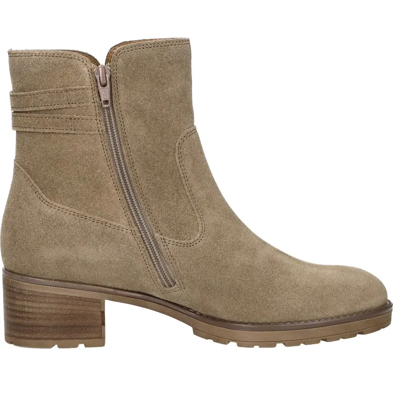 Gabor enkellaarsjes met hak beige