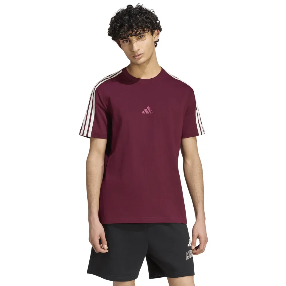 Adidas Adidas Kit 3-Stripes Regular T-Shirt - T-shirt, rood Red