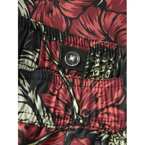 NAME IT KIDS gebloemde zwemshort zwart/rood, foto 4
