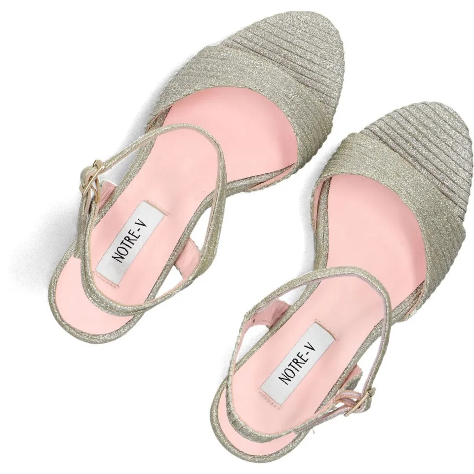Notre-V Sandalen 2577bp Goudkleurig, foto 5