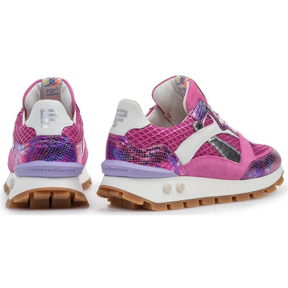 Floris Van Bommel Blokki 07.06 leren sneakers roze, foto 5