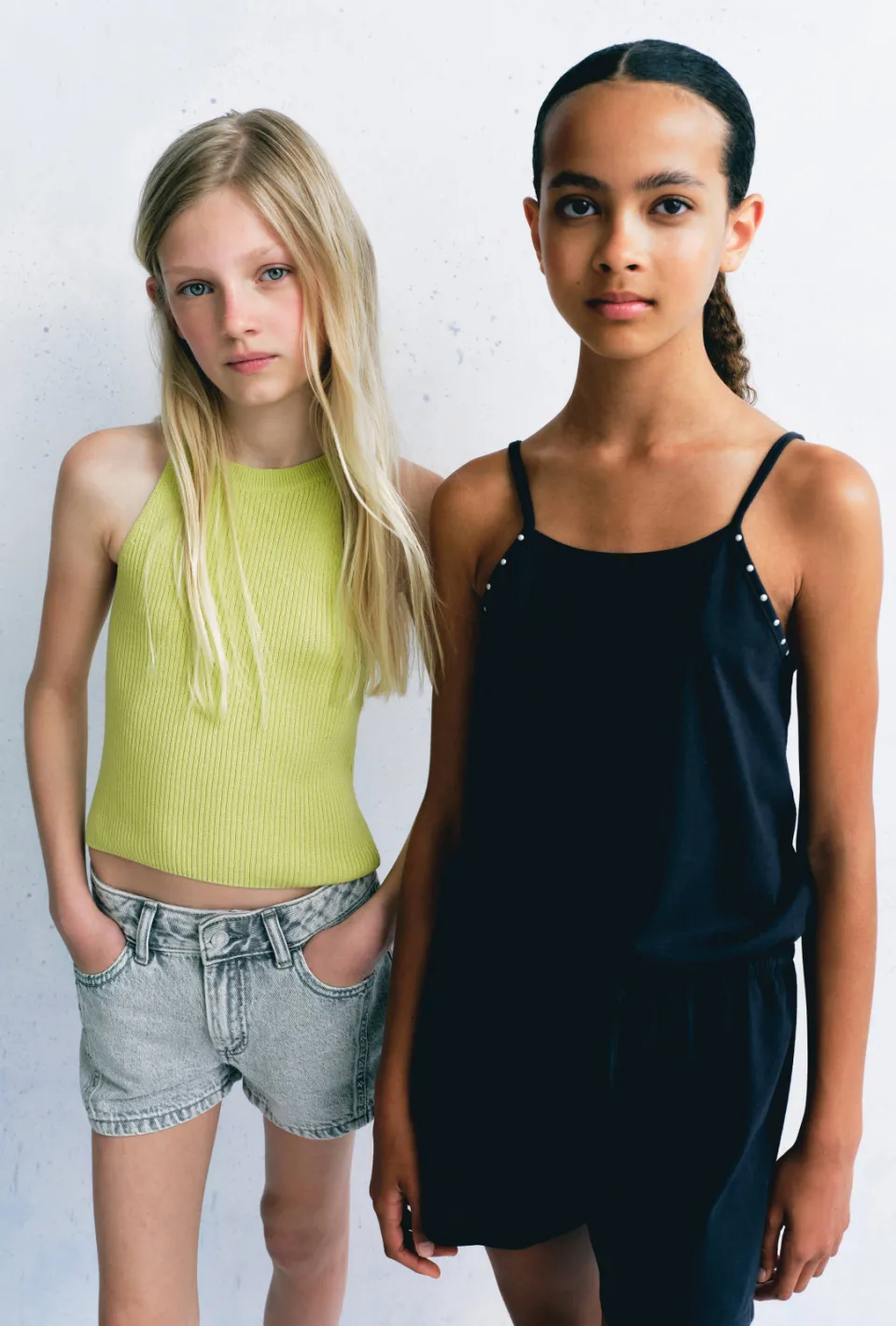 Mango Kids haltertop limegroen