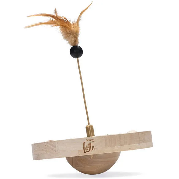 Designed by Lotte Winni kattenspeelgoed hout bruin, foto 2