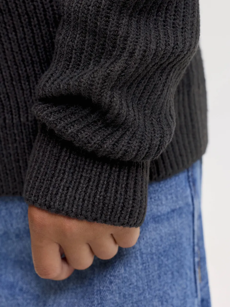 Jack & Jones JUNIOR gebreide schipperstrui - zwart, foto 7