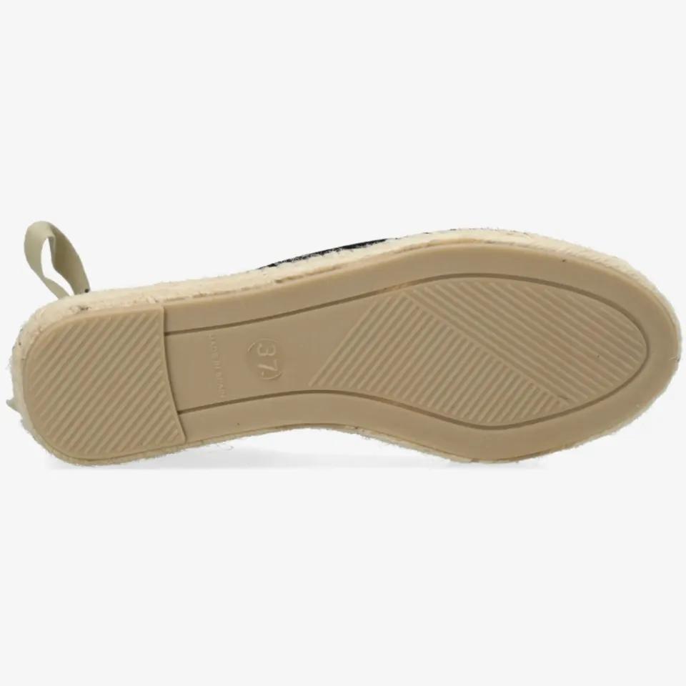 Shabbies Amsterdam Palma Kimono espadrille Suède Zwart, foto 5