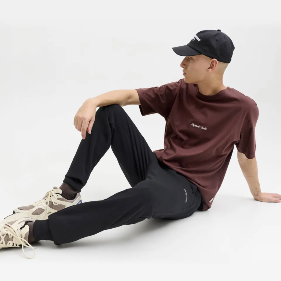 Jack & Jones PANTS STUDIO JPSTGORDON regular joggingbroek zwart, foto 3