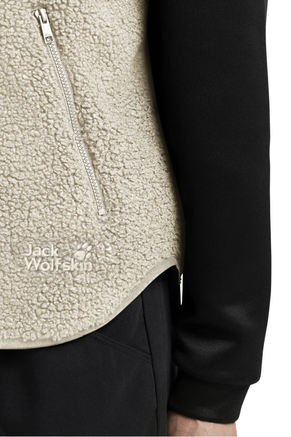 Jack Wolfskin High Curl Vest fleecebodywarmer ecru, foto 8