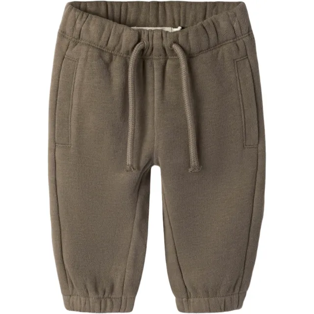 Lil' Atelier BABY regular fit sweatbroek bruin