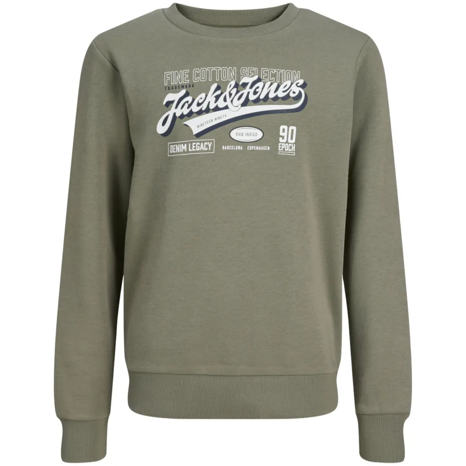 Jack & Jones JUNIOR sweater met logo - grijsgroen, foto 2