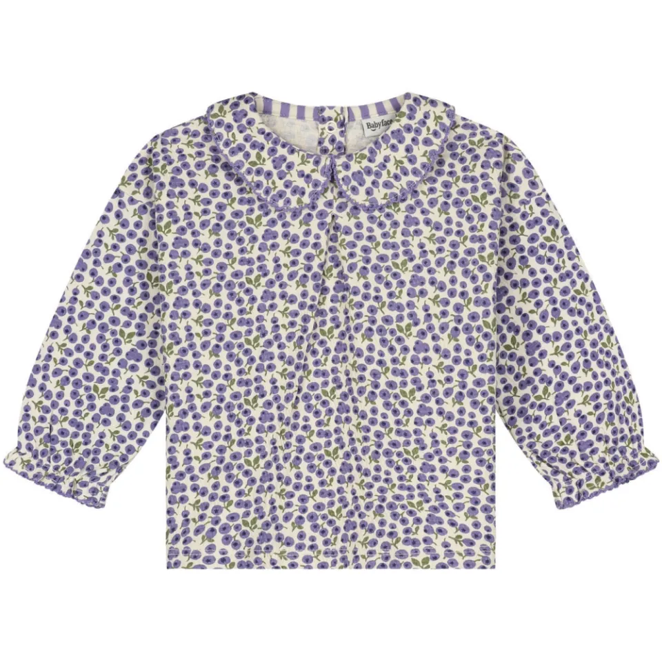 Babyface blouse met bloemenprint paars Lila