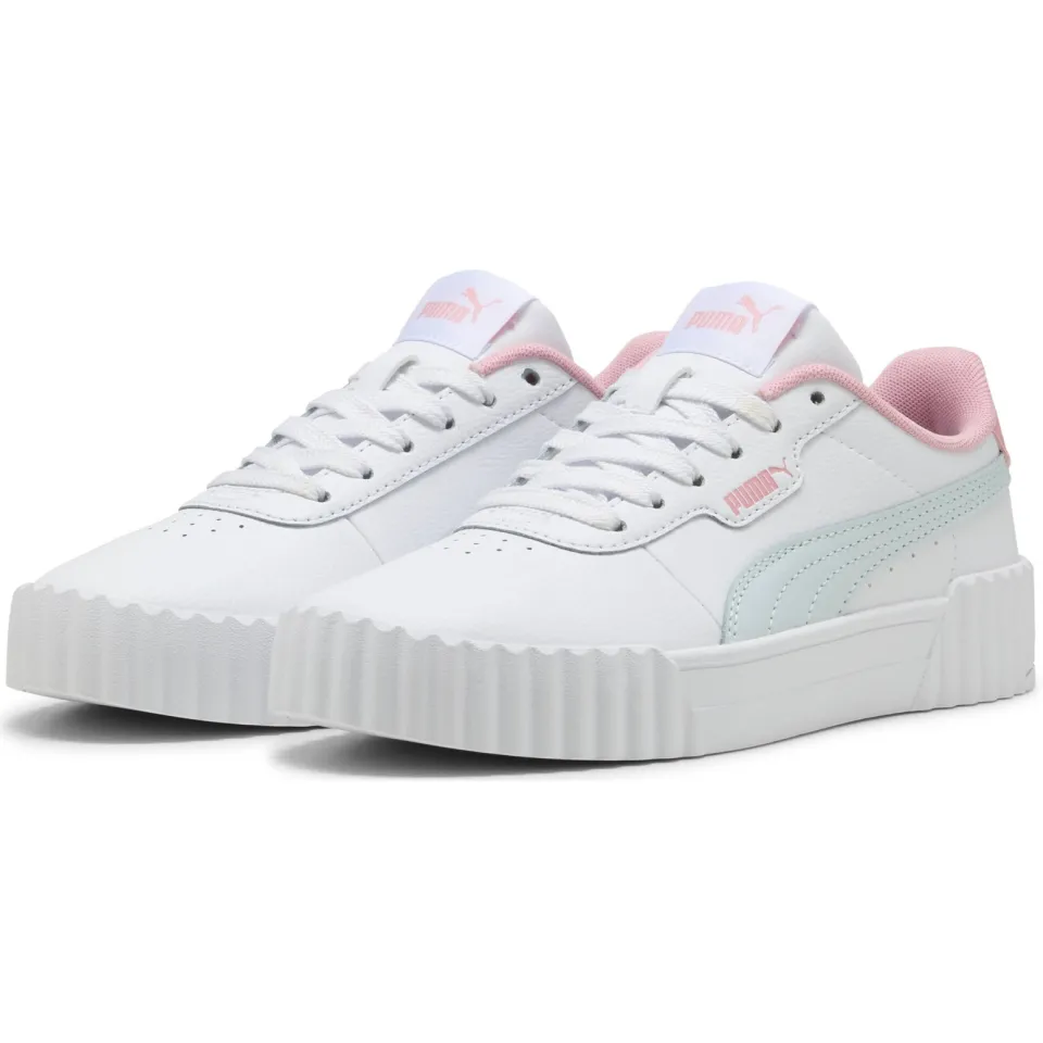 Puma Carina 3.0 sneakers wit/lichtblauw, foto 2