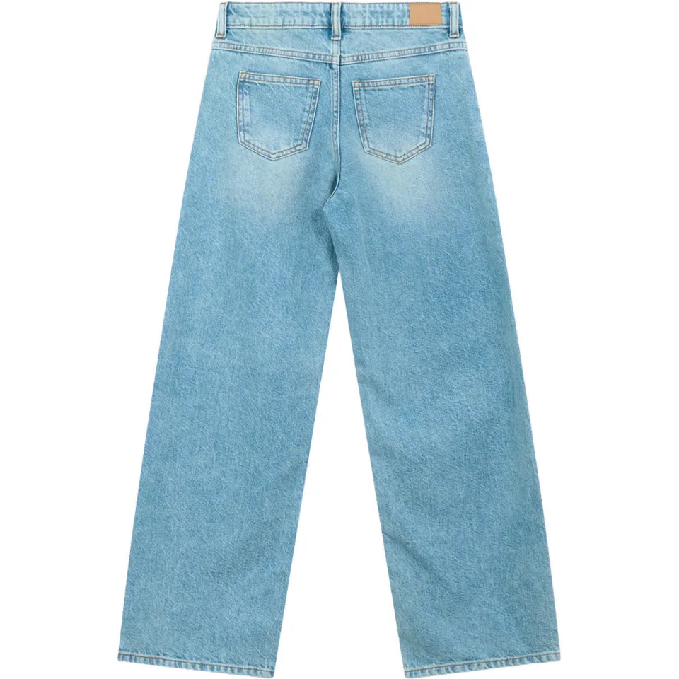 Shoeby wide leg jeans met hartjes - lichtblauw, foto 3