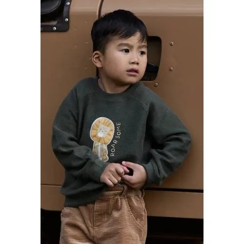 Little Dutch sweater met print - donkergroen, foto 4