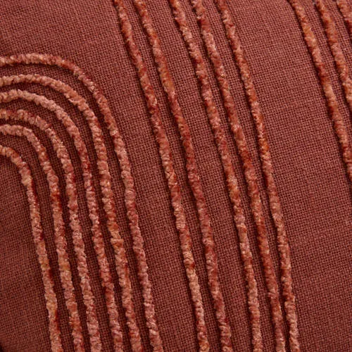 NOUS Living sierkussenhoes Lucera (30x50 cm) terra/rood, foto 3