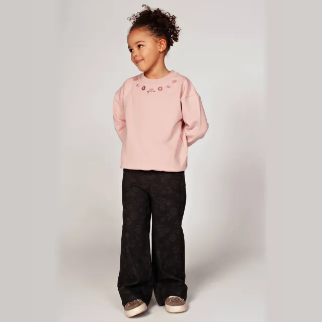 Jubel wide leg jeans Moon Flowers antraciet, foto 2