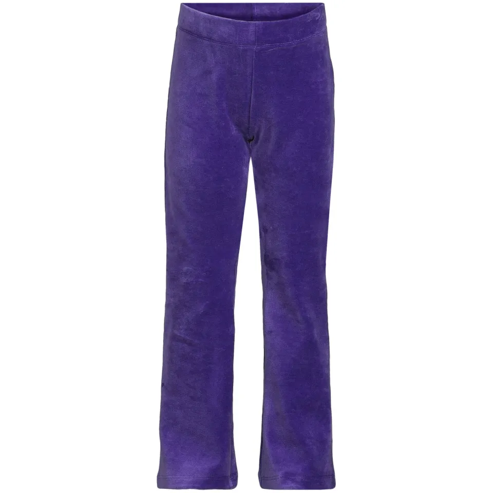 Anytime velvet flared broek paars, foto 2