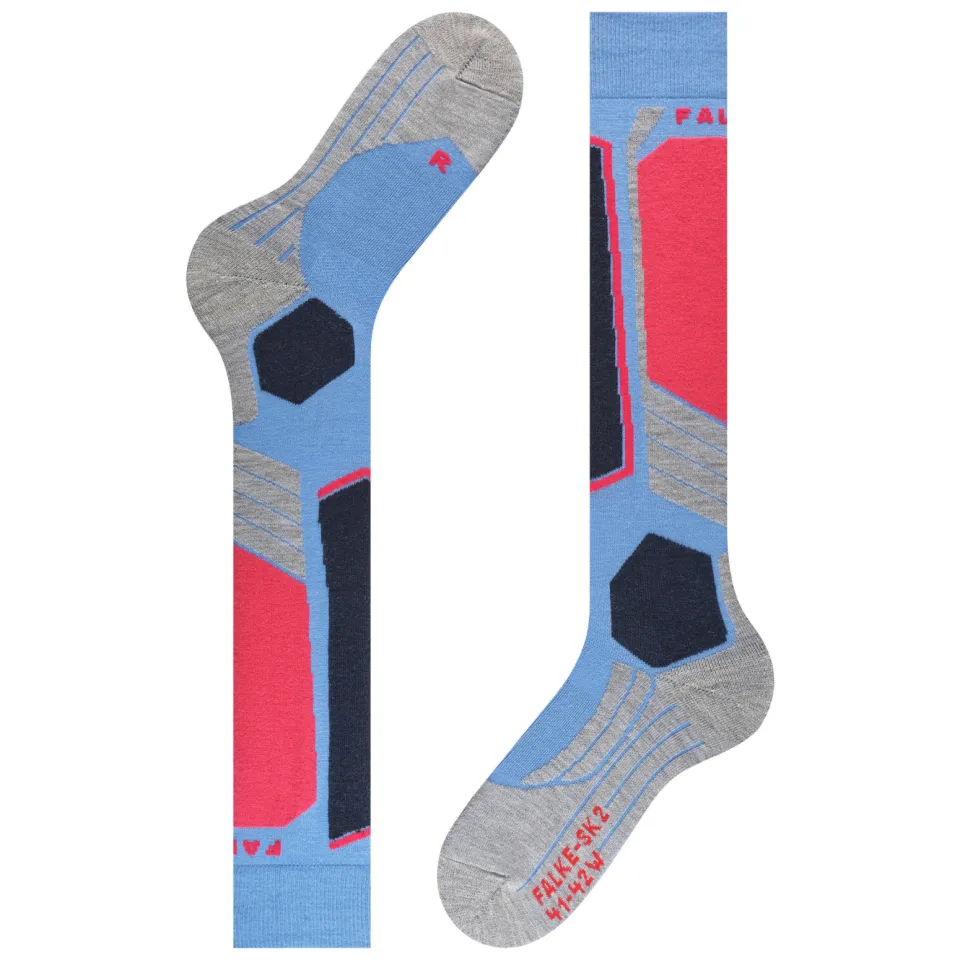 Falke SK2 skisokken blauw, foto 4