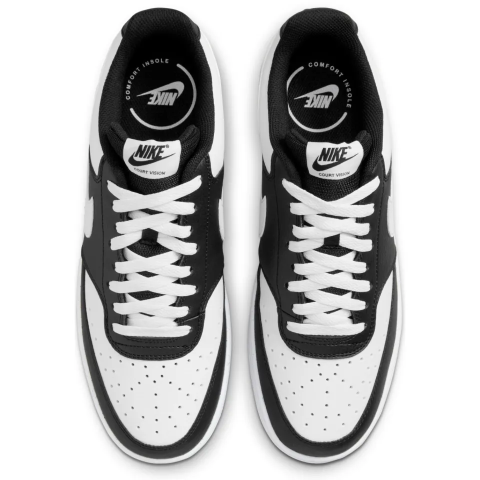 Nike Court Vision Low sneakers zwart wit, foto 3