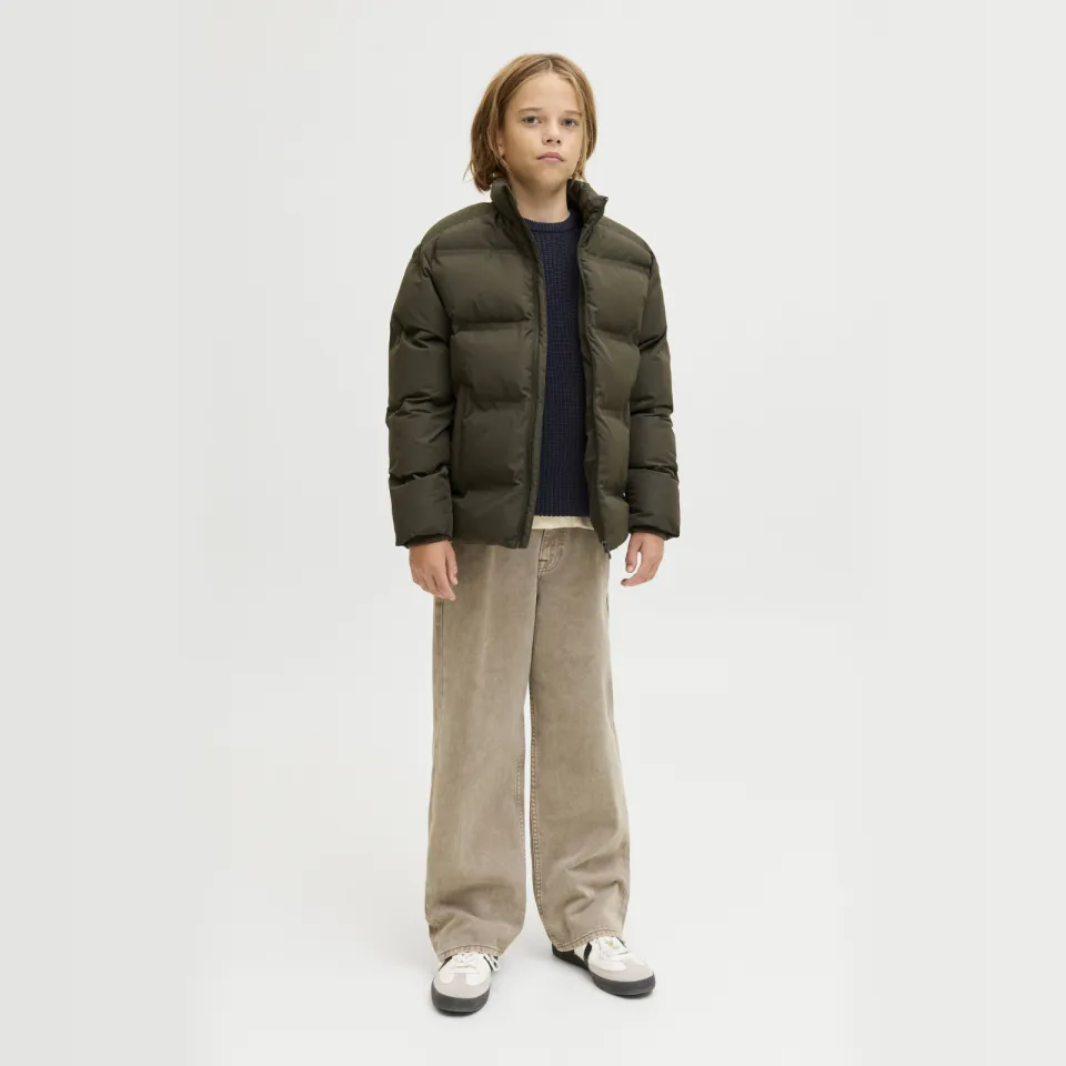 Jack & Jones JUNIOR trui donkerblauw grof gebreid, foto 4