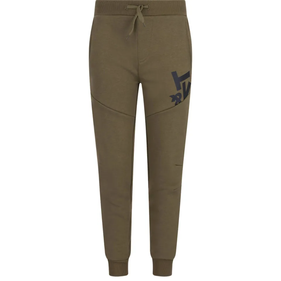 TYGO & vito regular fit joggingbroek met print olijfgroen, foto 2
