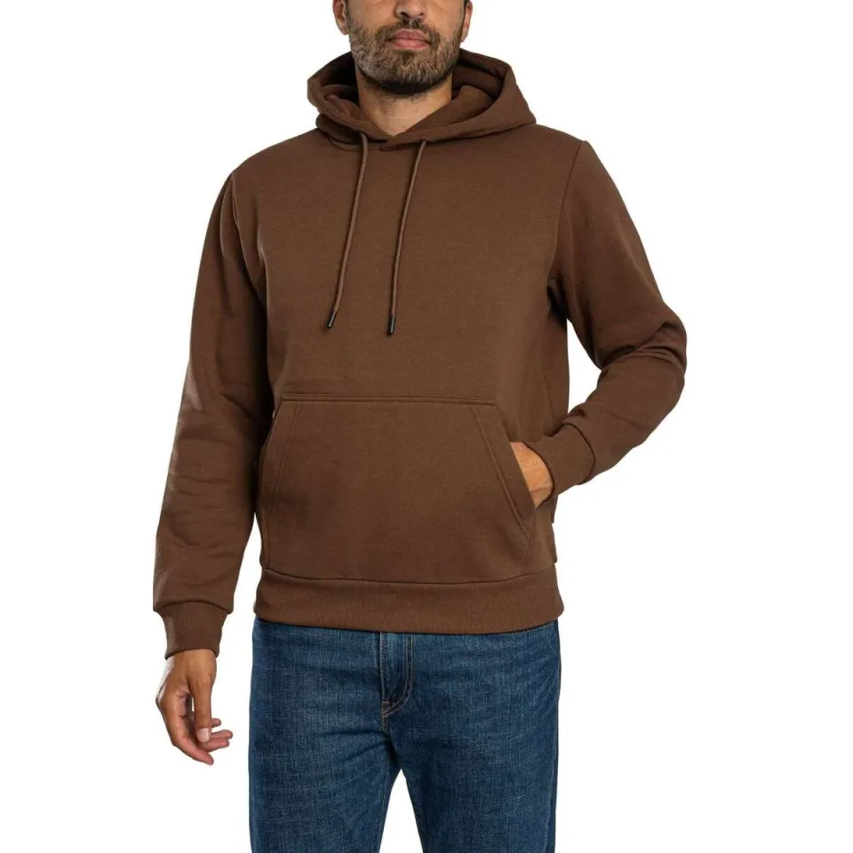 Jack & Jones ESSENTIALS relaxed fit hoodie - bruin