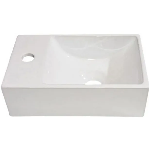 Best Design Fontein Best Design Wonder 29x18cm (Kraangat Links) Wit