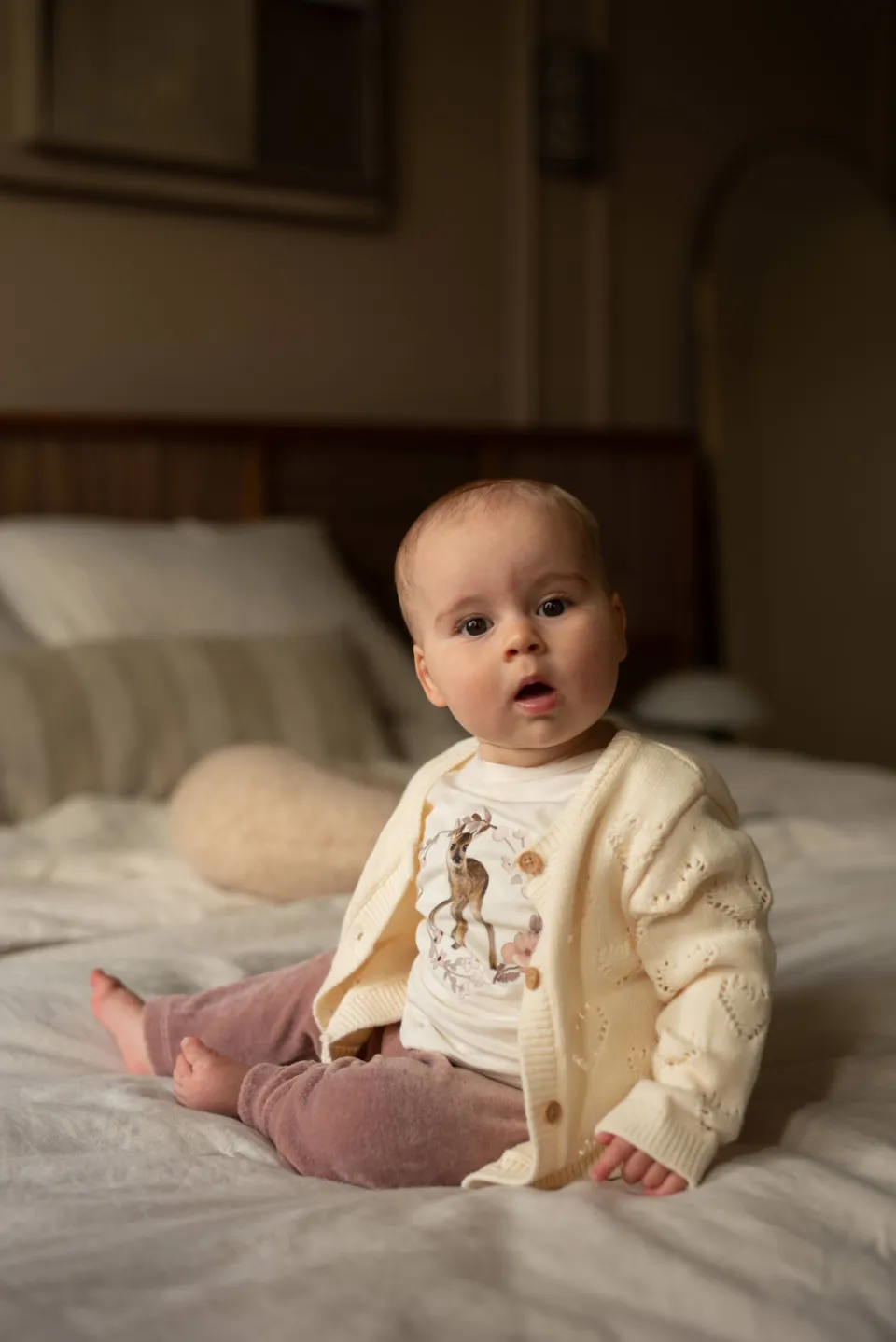 Dirkje regular fit babybroek roze