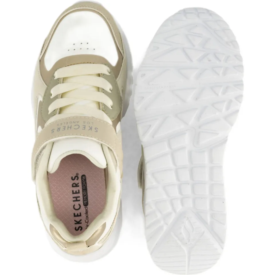 Skechers Uno Lite Metallic Burst sneakers beige, foto 8