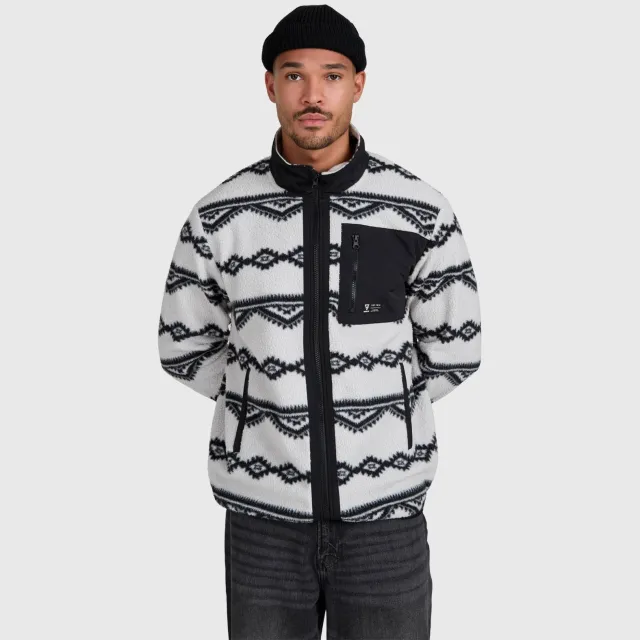 Brunotti regular fit fleece outdoor vest - lichtgrijs