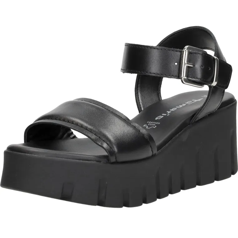 Tamaris sandalen met hak zwart, foto 3