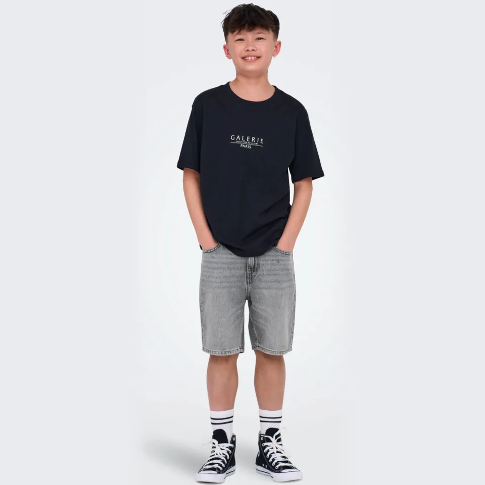 Only & Sons JUNIOR jeansshorts grijs denim, foto 8