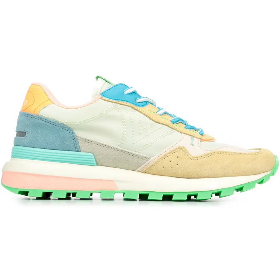 Victoria Luna lage sneaker beige, foto 3
