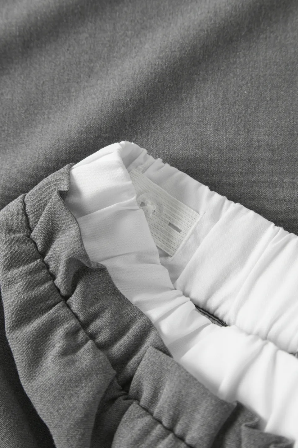 LMTD wide leg casual broek grijs, foto 4
