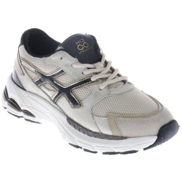 Hip H1161 leren sneaker beige