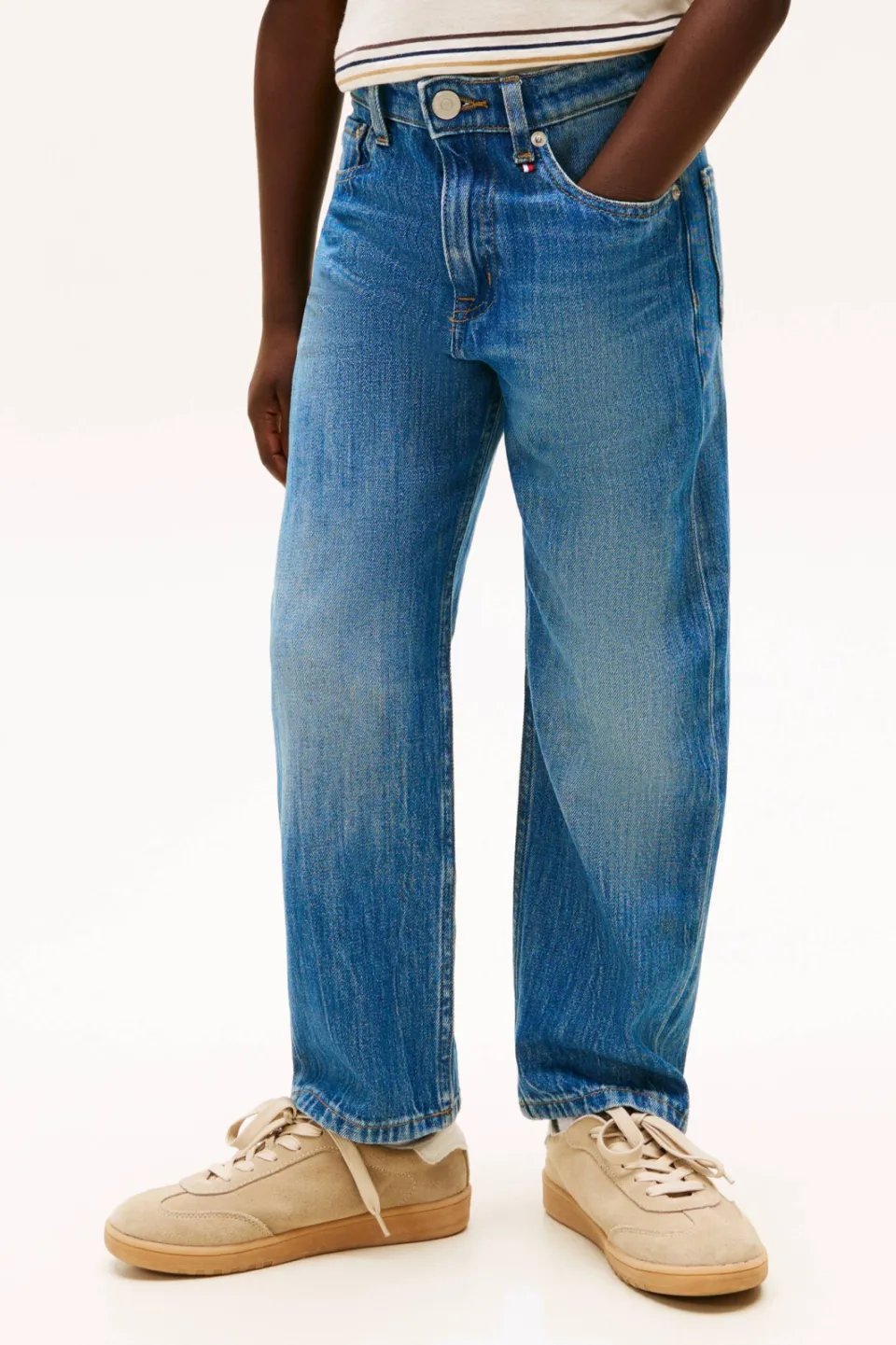 Tommy Hilfiger Relaxed straight leg jeans medium blue denim, foto 3