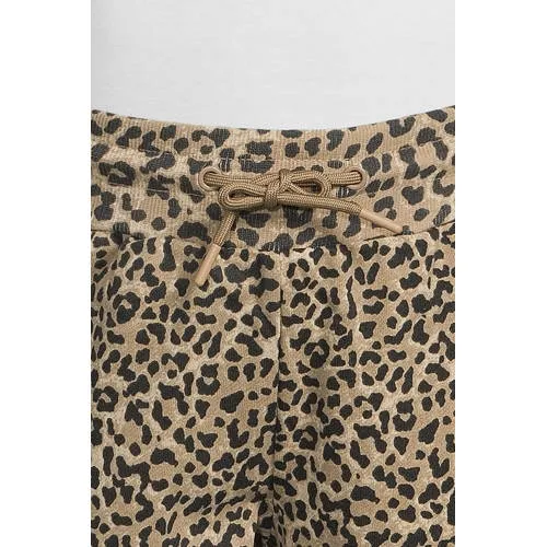 Me & My Monkey flared broek panterprint bruin, foto 6