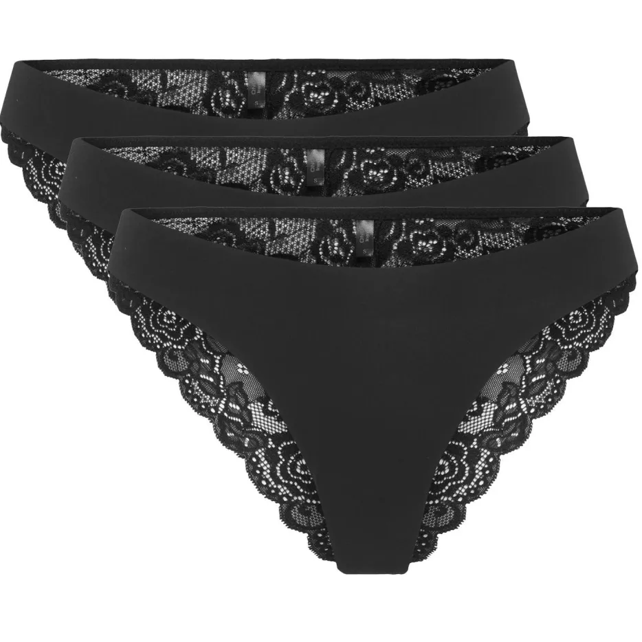 Only Chloe brazilian slip zwart, foto 3