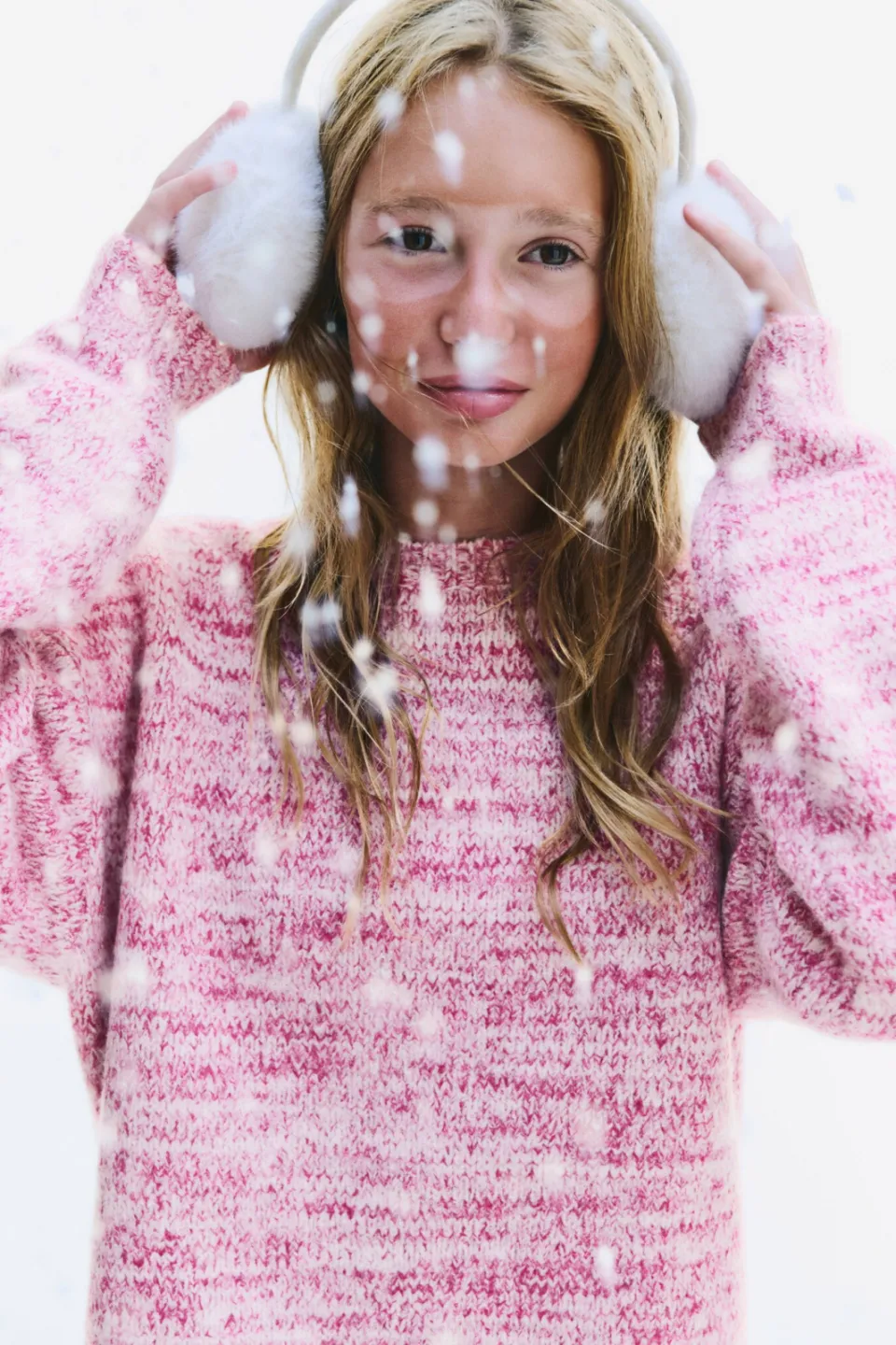 Mango Kids gebreide trui - roze