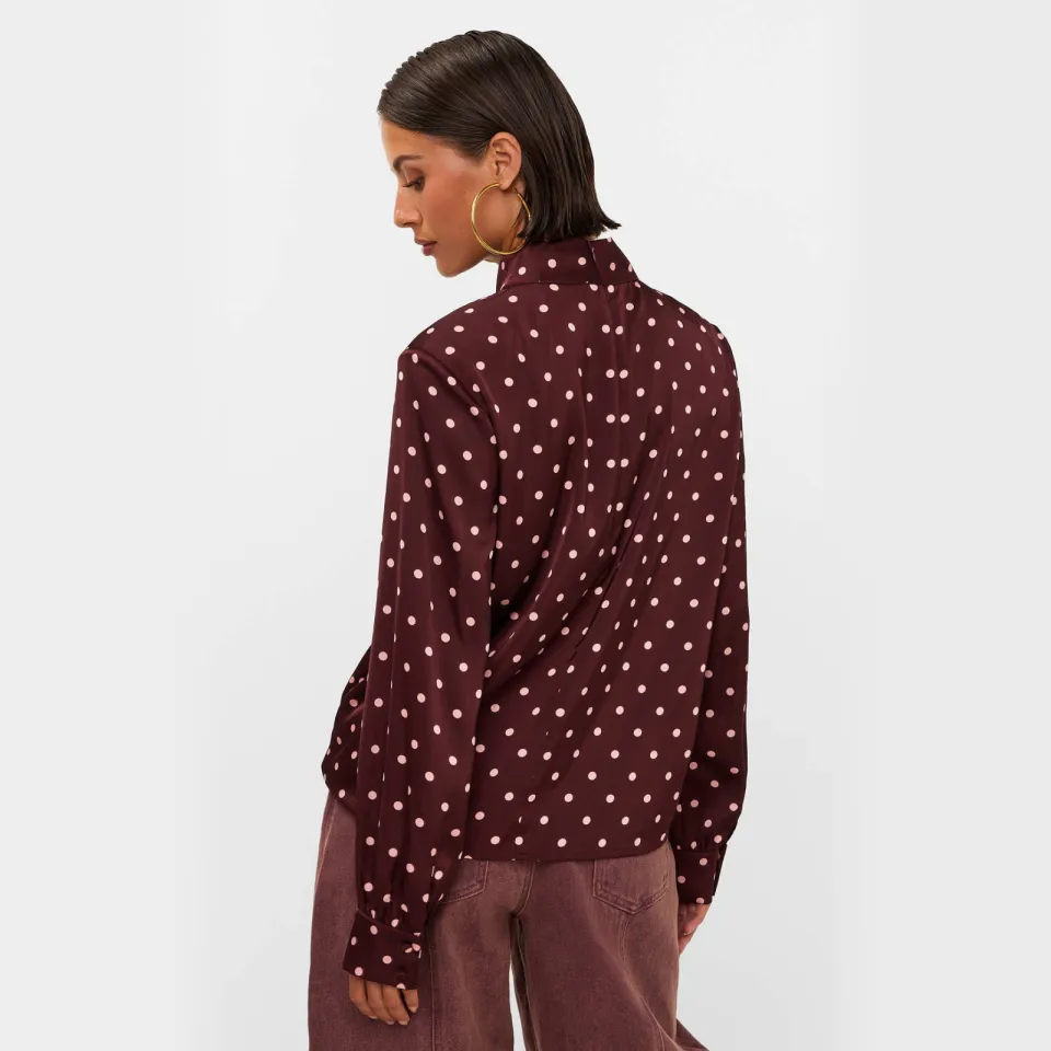 Studio AMAYA Selya blouse donkerrood, foto 6