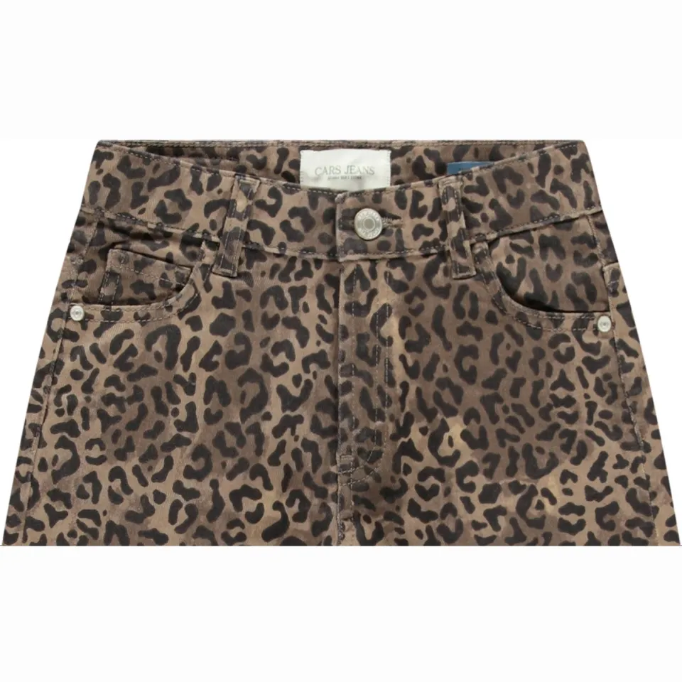 Cars korte broek met panterprint bruin, foto 4