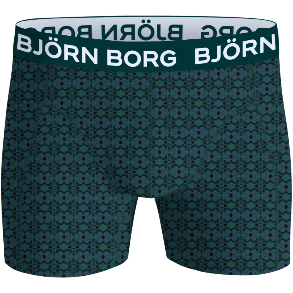 Björn Borg Cotton Stretch boxershorts groen zwart donkerblauw, foto 3