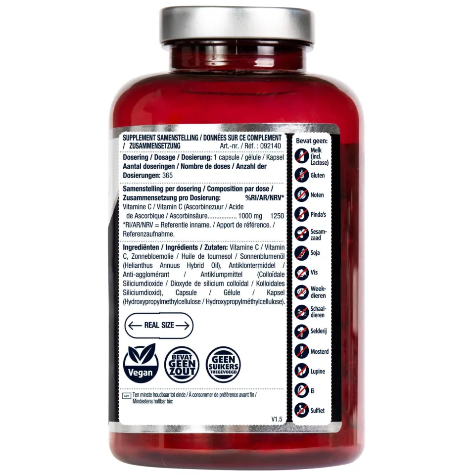 Lucovitaal Super Vitamine C 1000 mg 365 capsules, foto 5