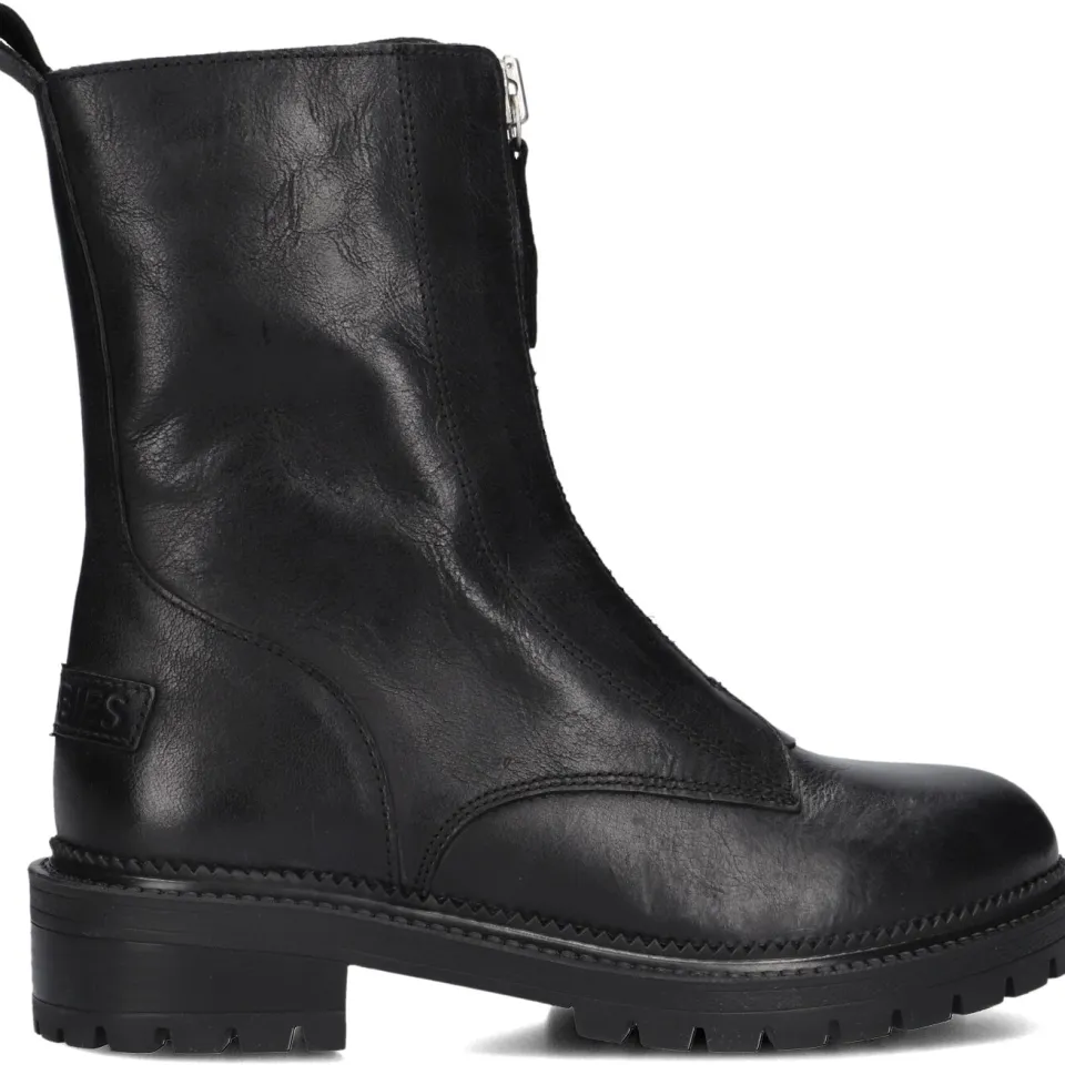 Shabbies Amsterdam Tirza Zipa laars zwart Black