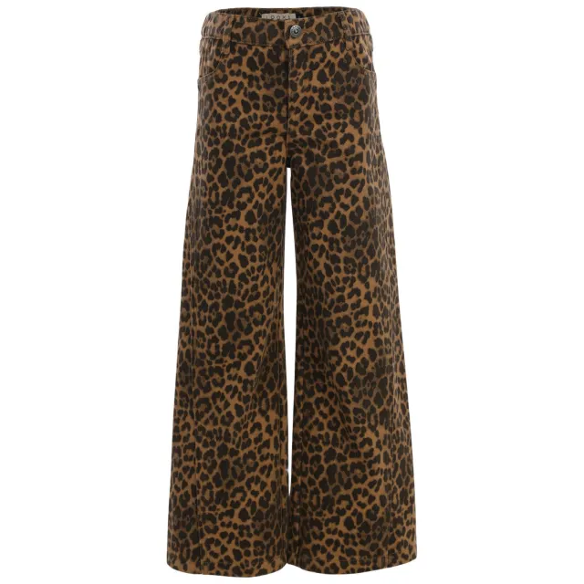 LOOXS little Little leopard jeans met panterprint - bruin, foto 2