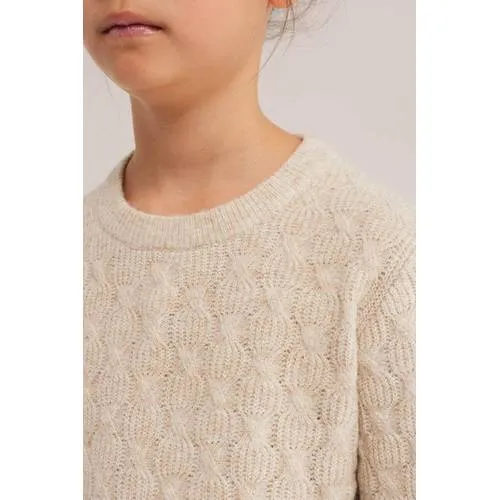 WE Fashion gebreide trui met wol - beige, foto 4