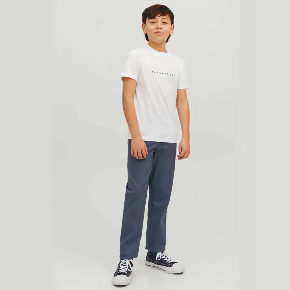 Jack & Jones regular fit gebreide chino blauw