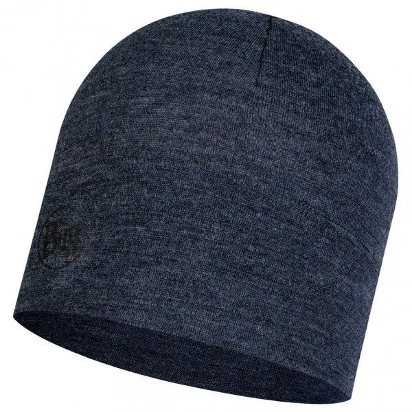 Buff Midweight Merino Wool Hat - Muts maat One Size, blauw